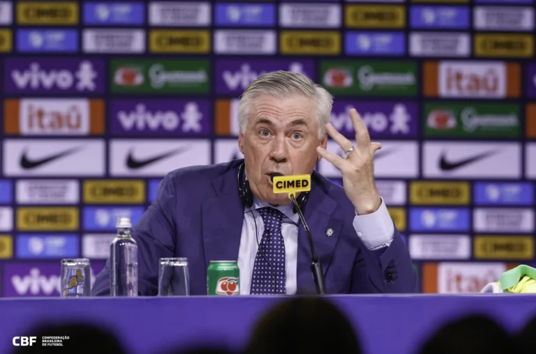 Apresentação de Carlo Ancelotti como técnico da Seleção Brasileira. CBF, Rio.