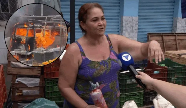 Katia Sirlene relata desespero com incêndio