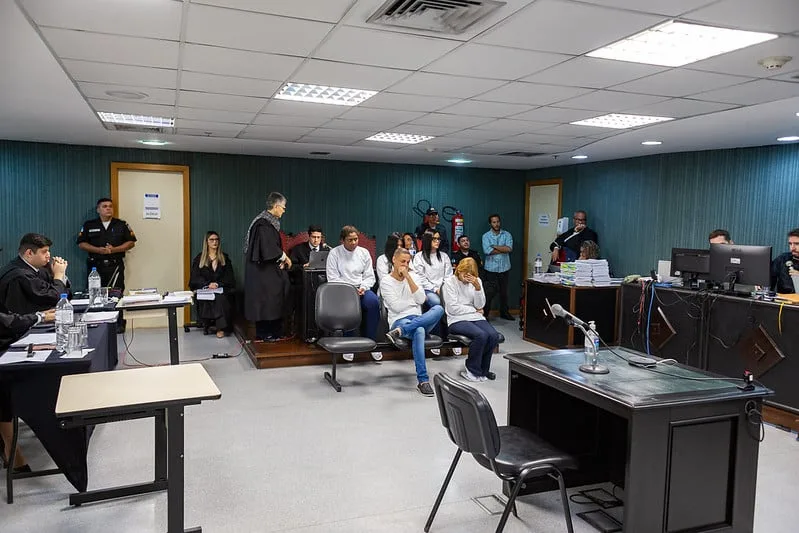 Imagem do julgamento de Flordelis, no TJRJ