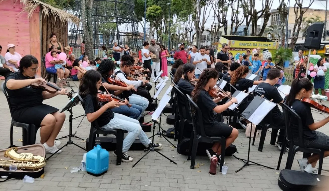 Orquestra Som do Céu em apresentação. Foto: Divulgação/ Montanha da Esperança