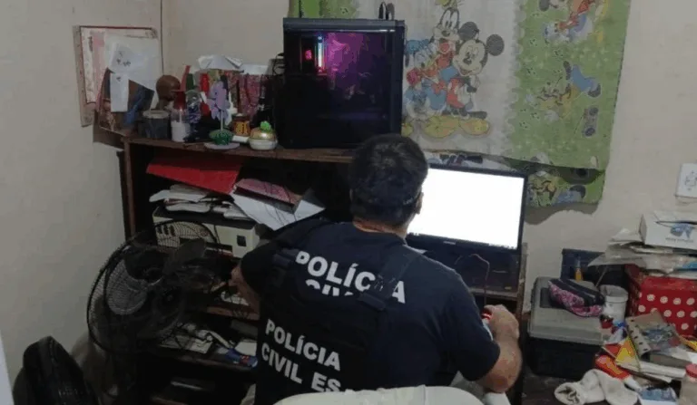 policial civil em quarto de adolescente
