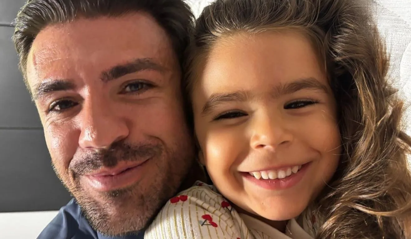 Nenê Bonilha com a filha Maria Luiza