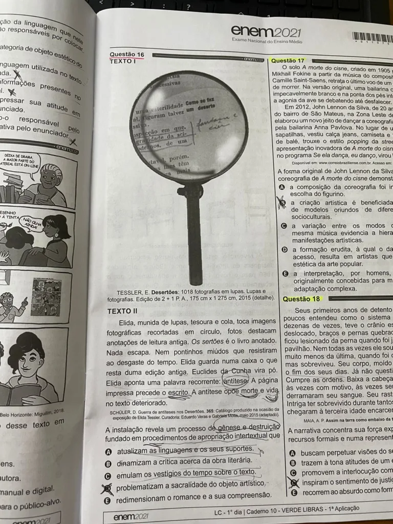 Questão prova Enem