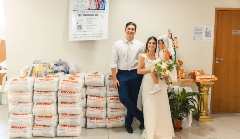 Luiza e João Davi emocionaram a web com a atitude. Foto: Acervo pessoal