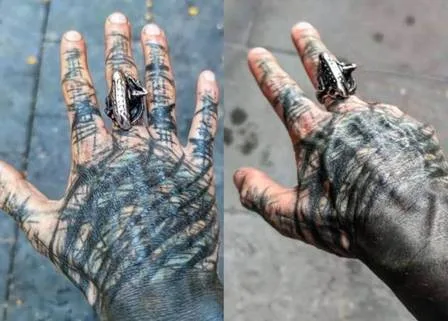 Francês Anthony Loffredo conhecido na internet pelo Projeto Alien Negro