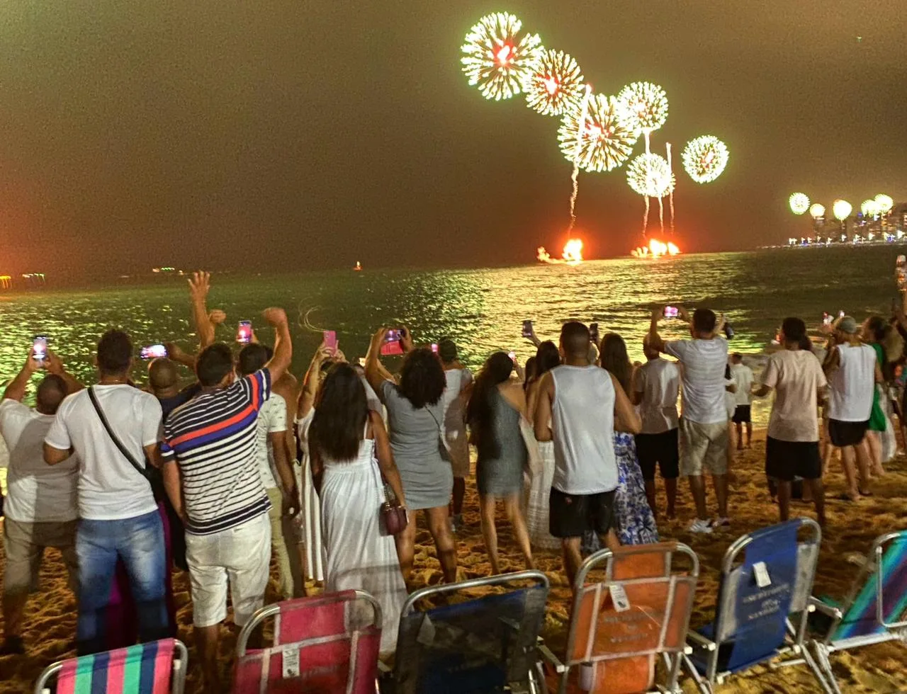 Queima de fogo em Vila Velha - Praia da Costa