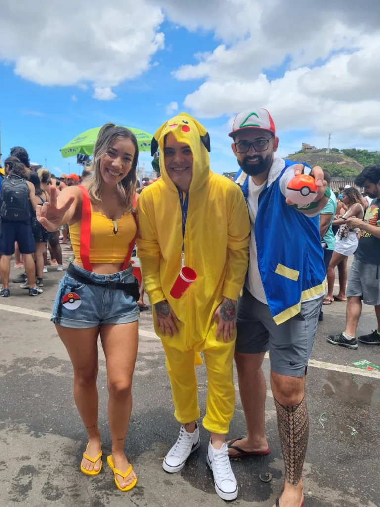 Foliões foram fantasiados para o Regional da Nair