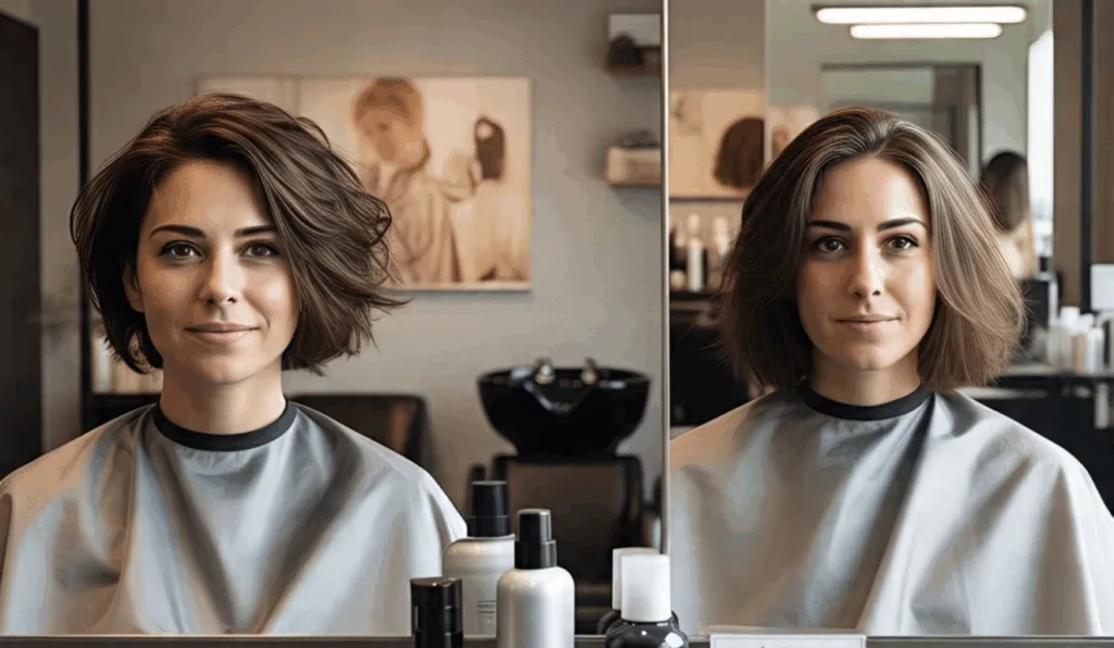 Cortes de cabelo para mulheres do rosto redondo (Foto: Meta IA)