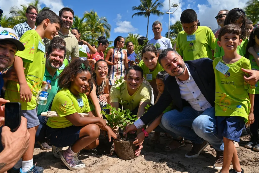 Evento de recuperação da restinga