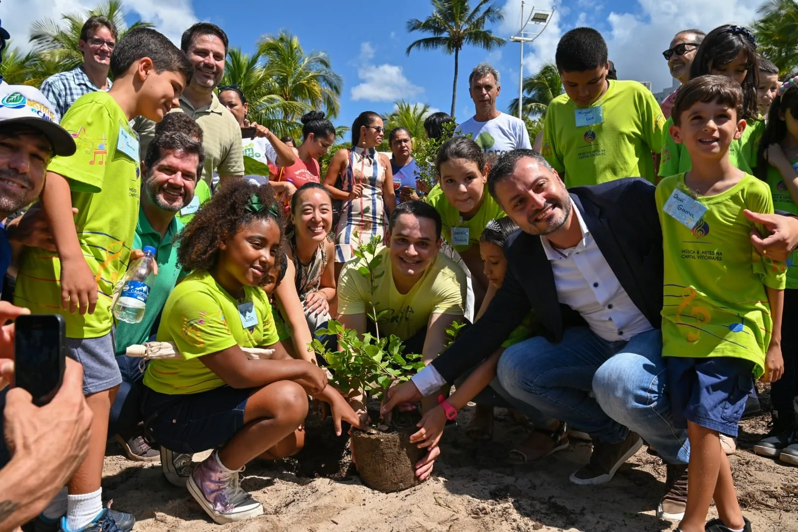 Evento de recuperação da restinga