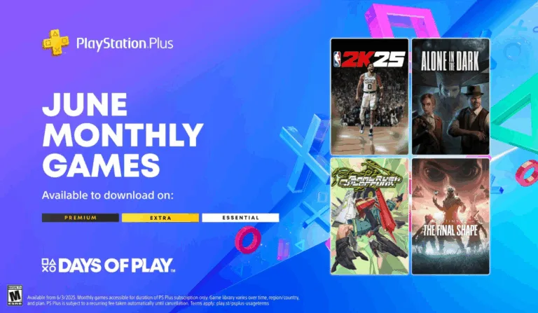 Conheça os novos títulos do PlayStation Plus em junho de 2025, como NBA 2K25 e a coleção Destiny 2: Legacy.