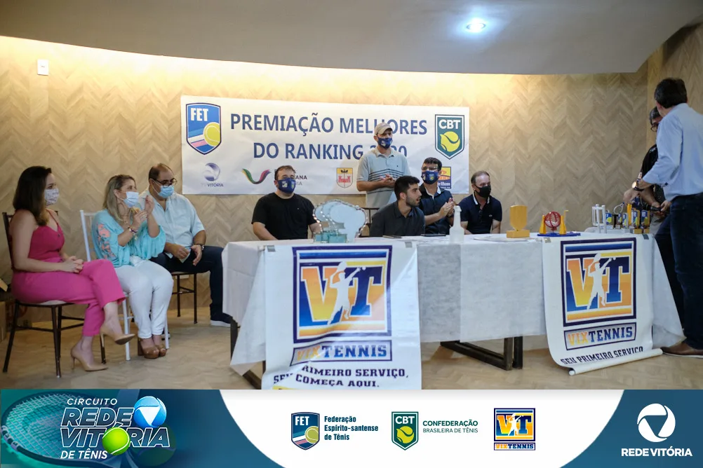 Premiação Circuito TV Vitória de Tênis