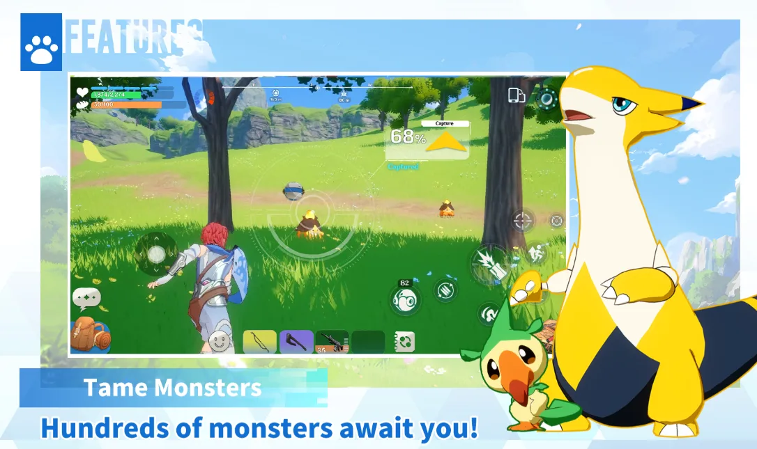 Miraibo GO promete desafiar Palworld e Pokemon nos celulares