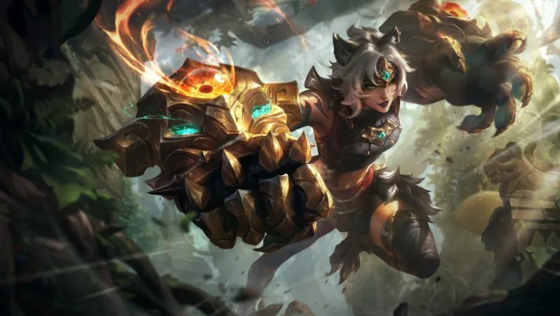 Skin League of Legends Vi Emboscada Primordial