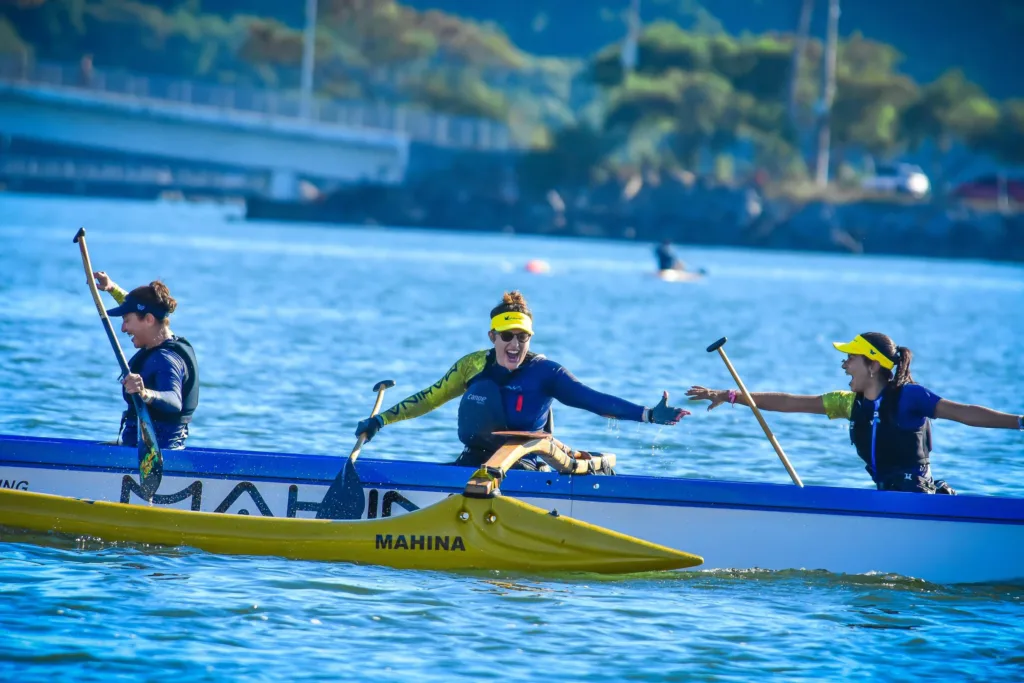 Brasileiro de Va'a, OC6, Vitória. Equipe Mahina Estreante