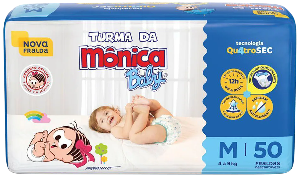 Fralda Descartável Turma da Mônica Baby