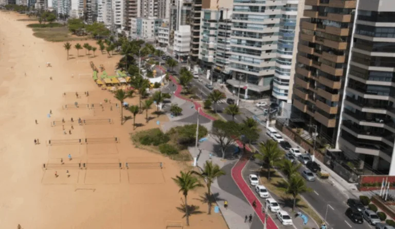 Avenida Gil Veloso, na Praia da Costa. Foto: Everton Thiago/PMVV
