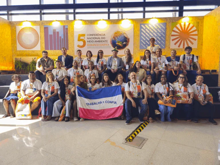Integrantes da delegação capixaba reunidos na 5ª Conferência Nacional de Meio Ambiente, representando o Espírito Santo em Brasília