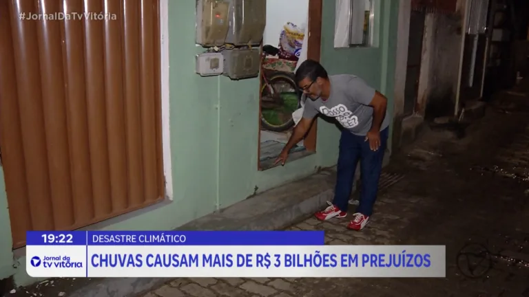 Chuva causa prejuízos de R$ 3 bilhões no Estado