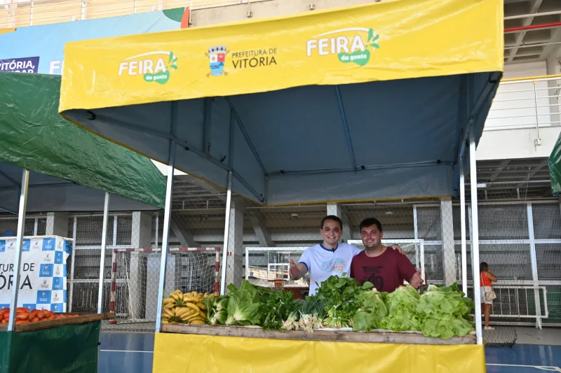 Novas barracas de feirantes