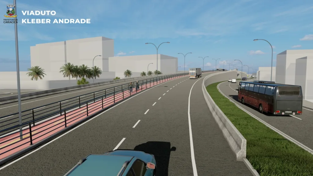 Obras do viaduto Mário Gurgel