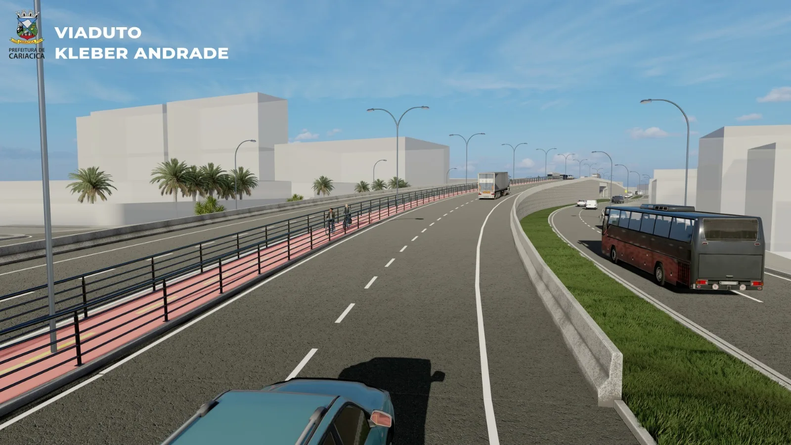 Obras do viaduto Mário Gurgel