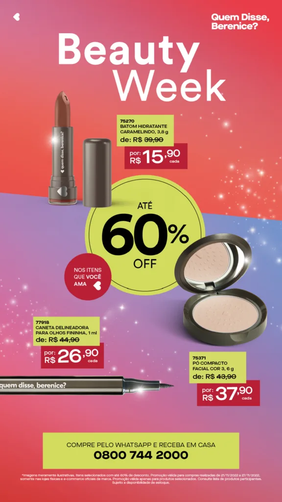 Quem Disse Berenice - QDB_C13_22_Promo_Beauty Week