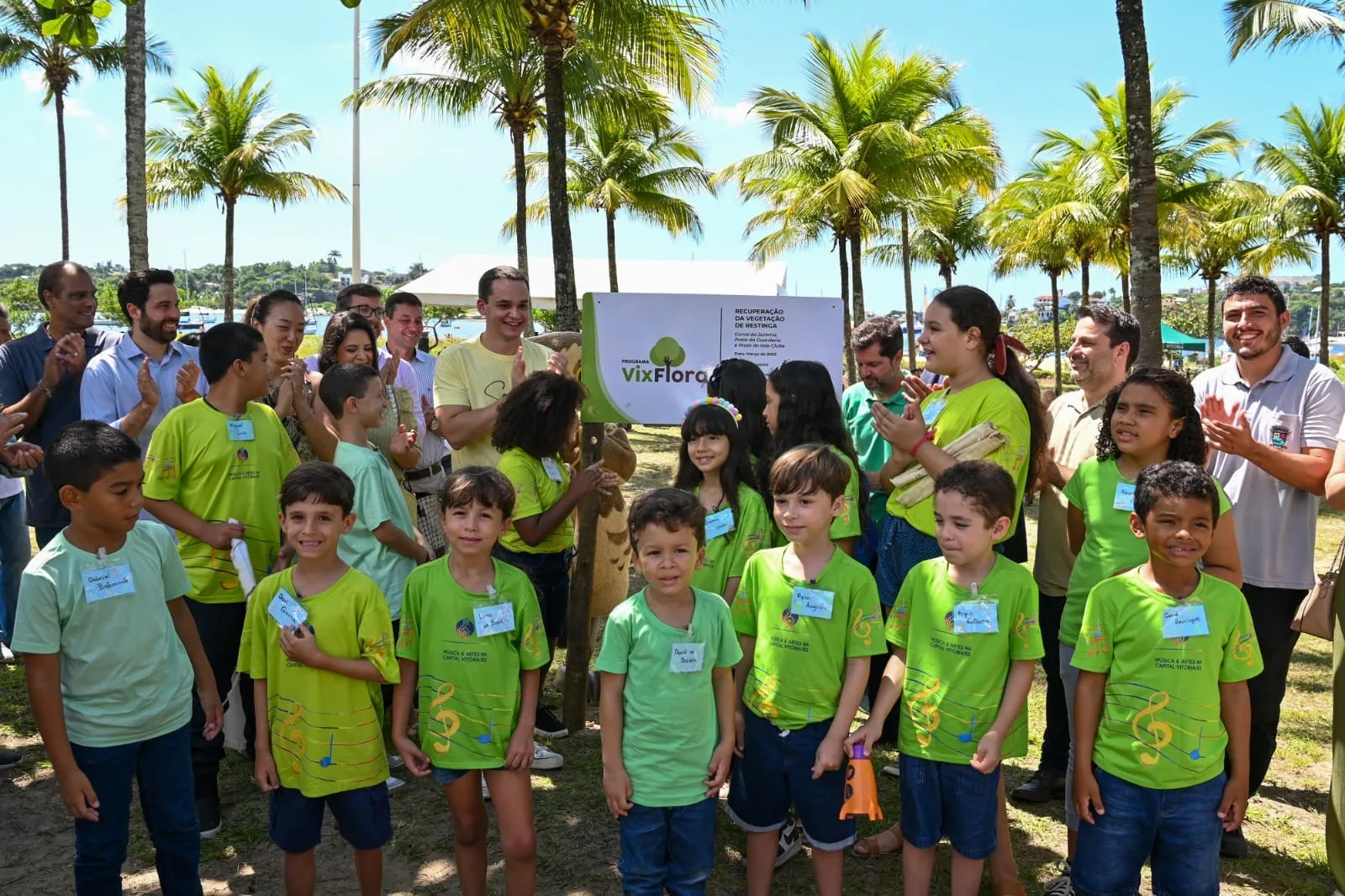 Evento de recuperação da restinga