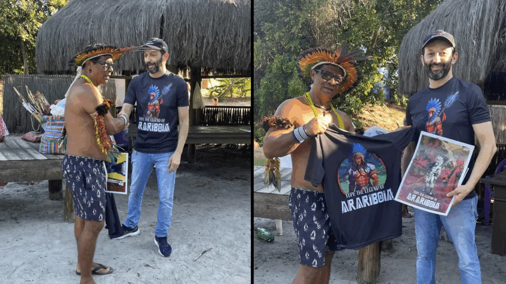 Mito Games visita aldeia temática Tekoá Mirim