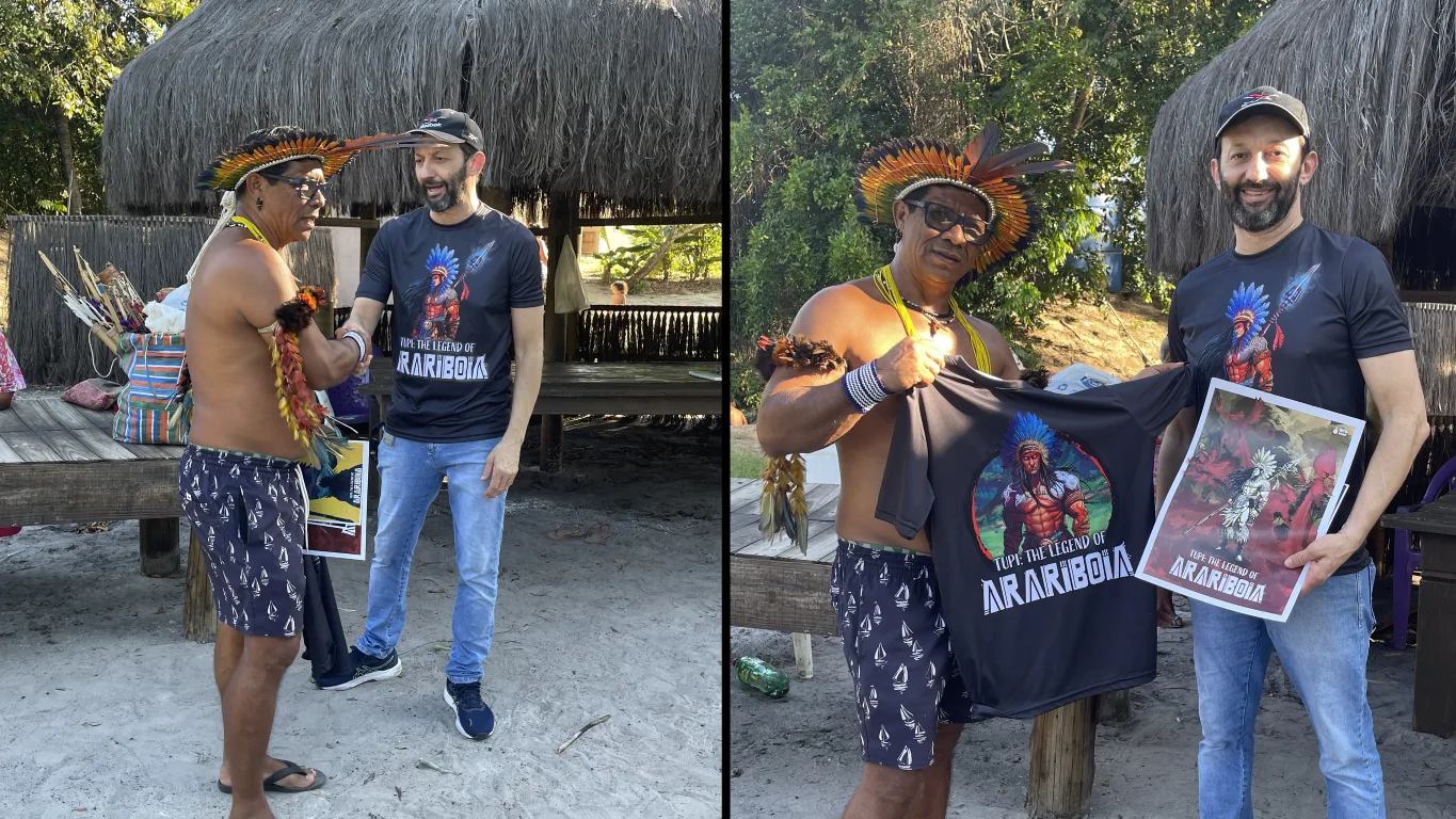 Mito Games visita aldeia temática Tekoá Mirim
