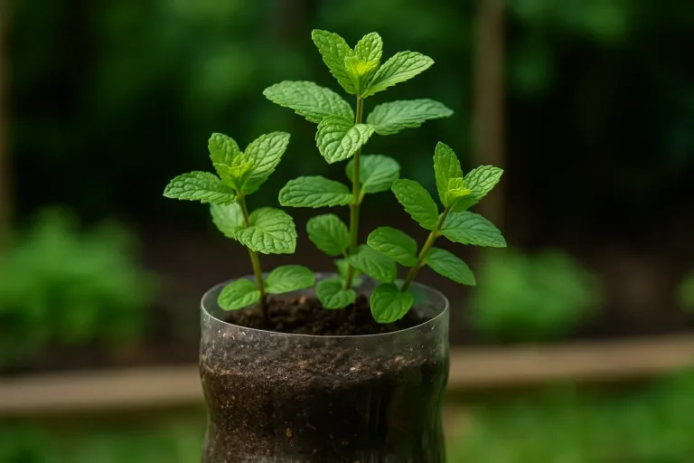 6 dicas para plantar hortelã em uma garrafa pet com facilidade