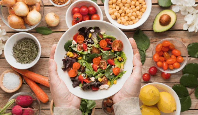 Alimentação saudável com suplementos e nutrientes