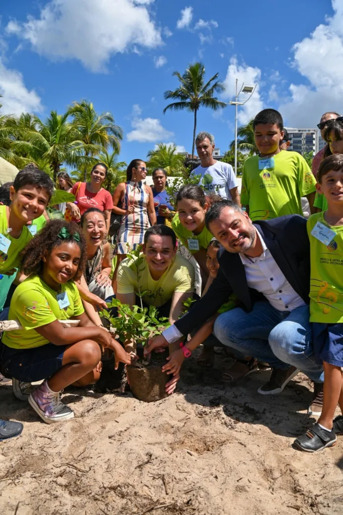 Evento de recuperação da restinga