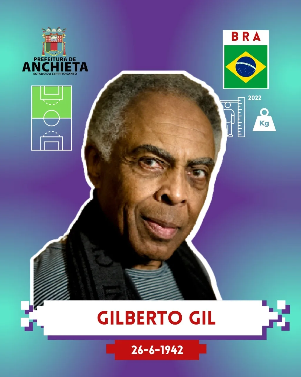 Professora Núbia Barcelos álbum de figurinhas da Copa Antirracista Anchieta