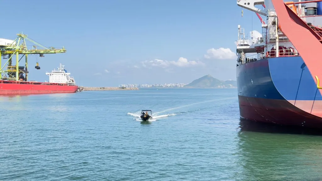 Simulação em navio