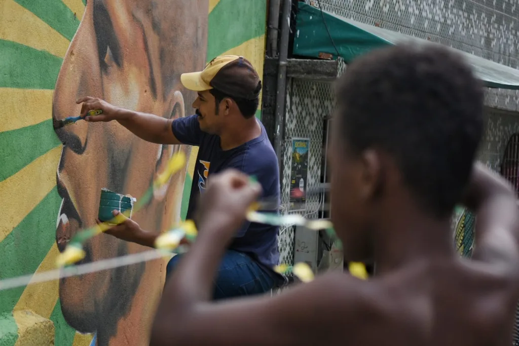 Pinturas da copa em São Benedito