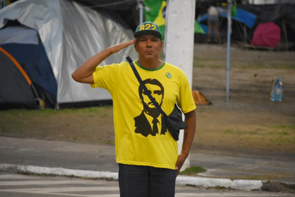 Manifestantes em Vila Velha