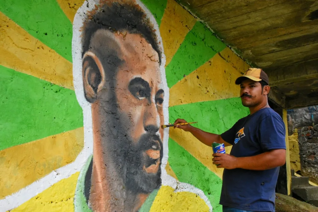 Pinturas da copa em São Benedito