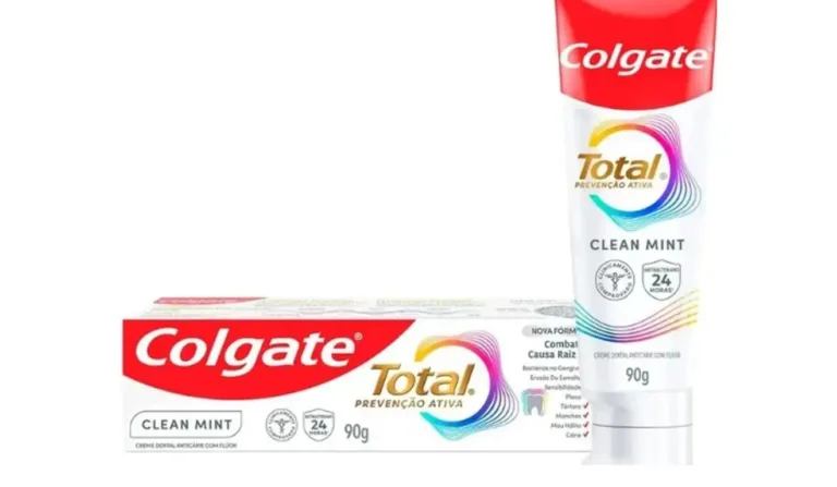 Creme dental Colgate Total Clean Mint. Foto: Colgate/Divulgação