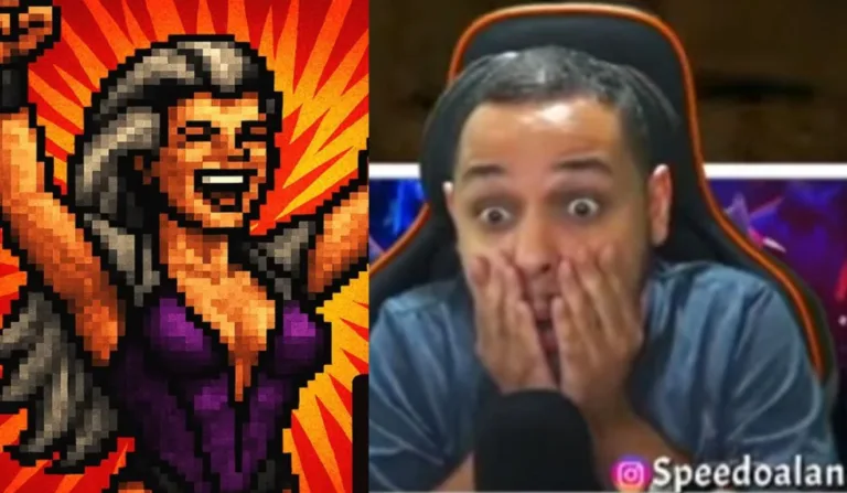 Alan Soares, o Speed, quebra recorde mundial ao completar Mortal Kombat Trilogy com Sindel em 5m53s, demonstrando técnicas inovadoras e domínio técnico.