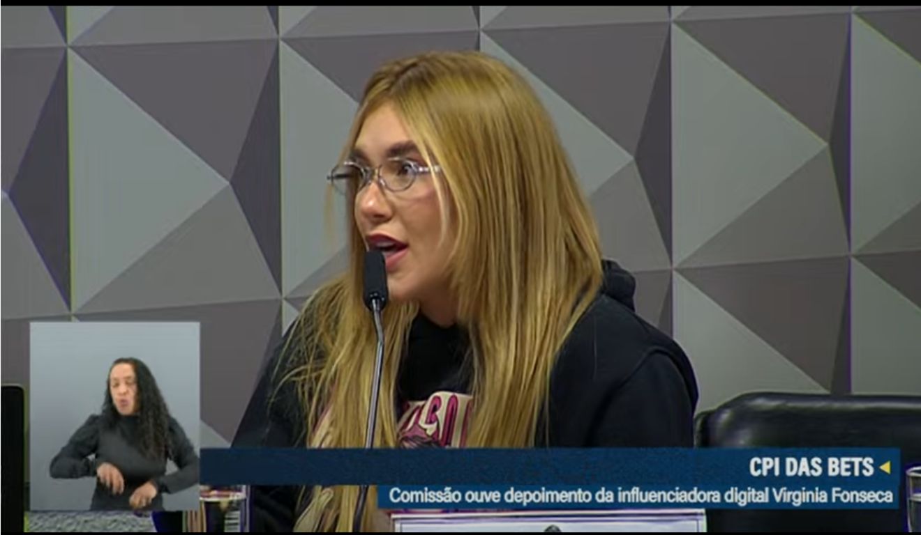 Vírginia Fonseca é testemunha na CPI das bets.