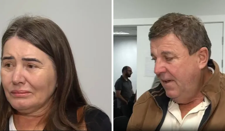 Os pais da miss assassinada desabafaram após a sentença. Foto: Reprodução/TV Vitória