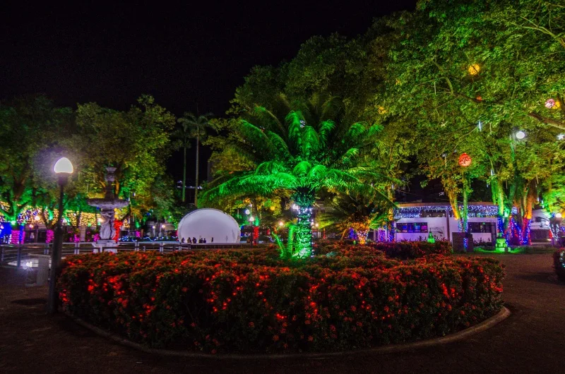 Parque Moscoso - luzes de natal