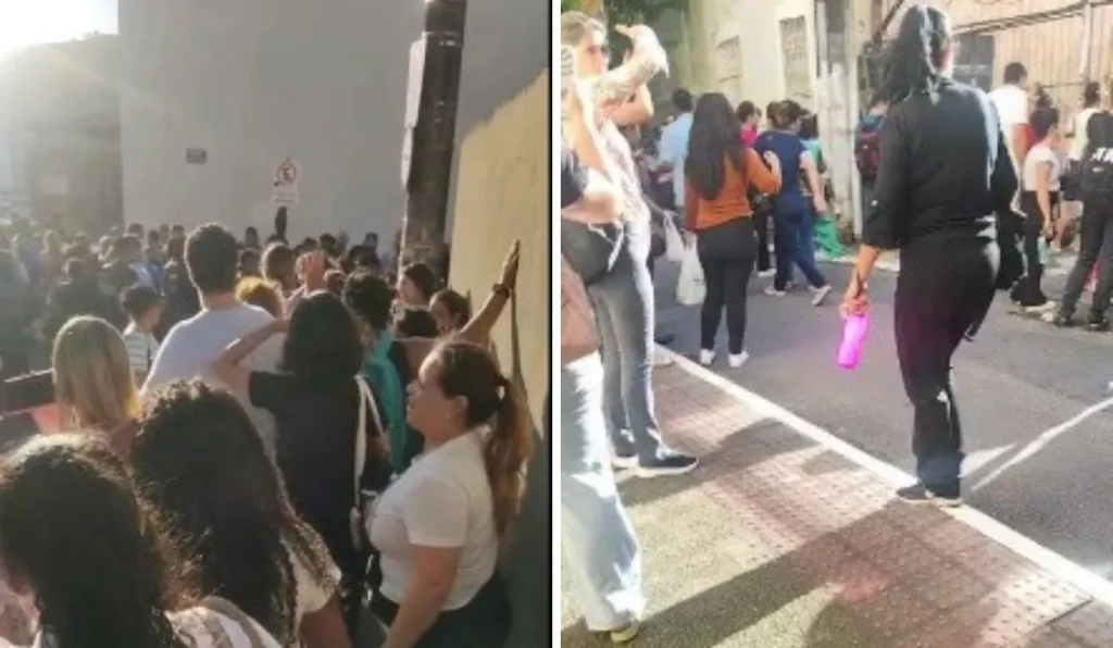 Profissionais de saúde fizeram protesto em frente ao sindicato
Reprodução/Leitor Profissionais de saúde fizeram protesto em frente ao sindicato
Reprodução/Leitor