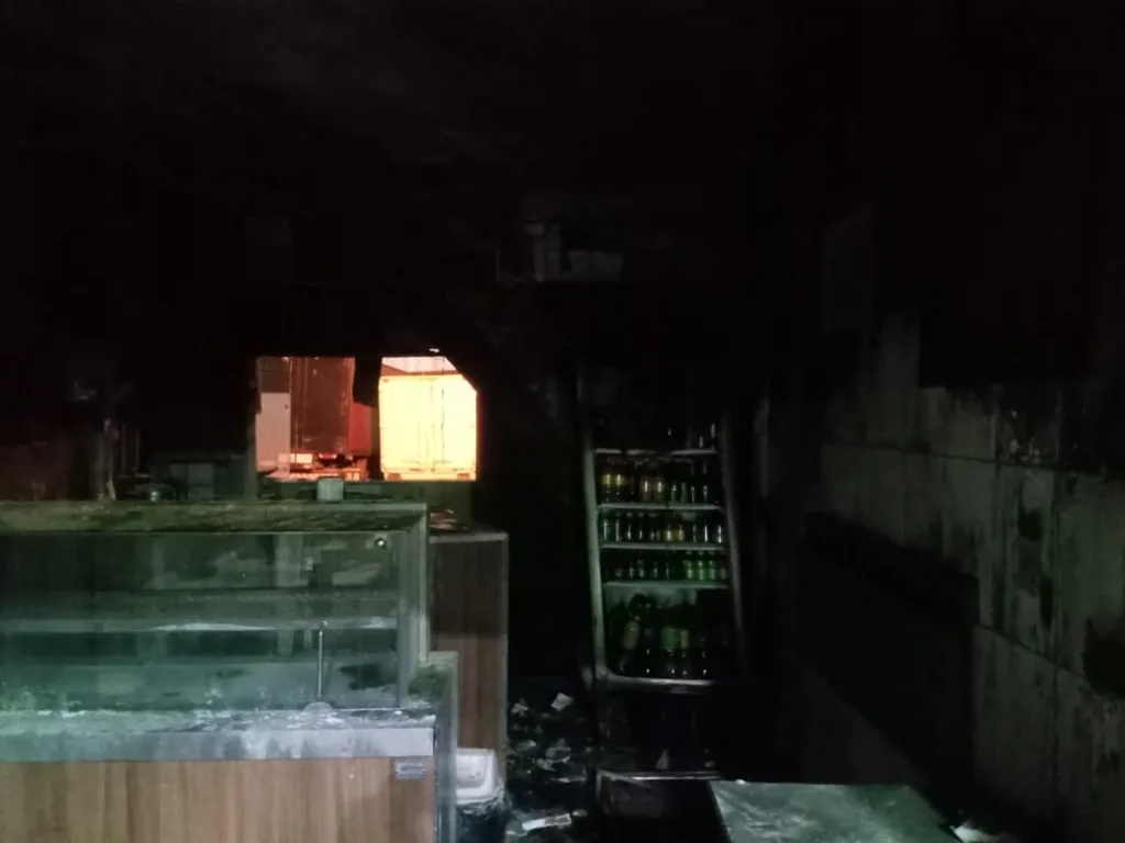 incêndio lanchonete