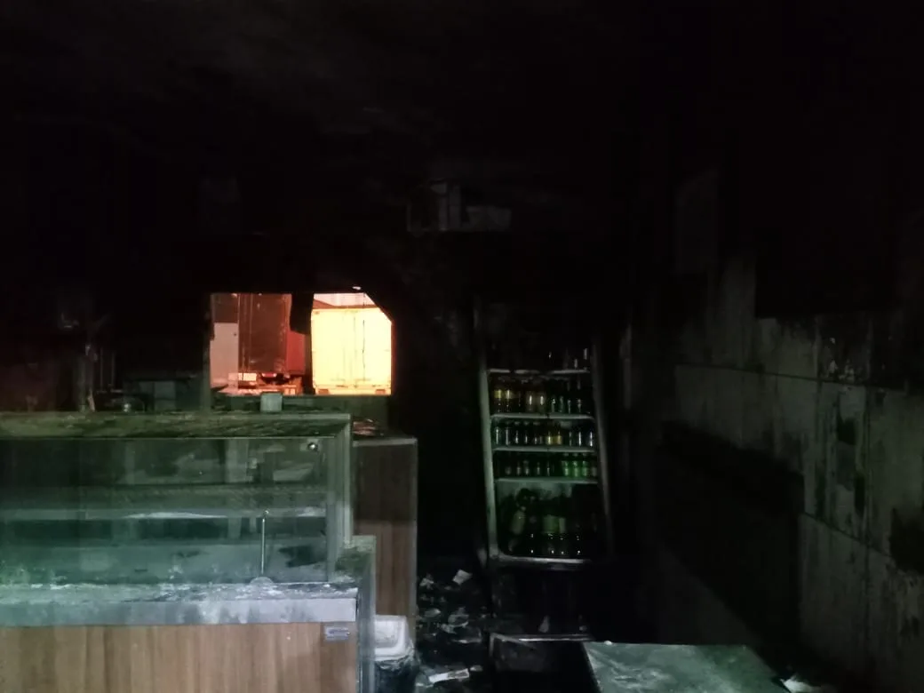 incêndio lanchonete