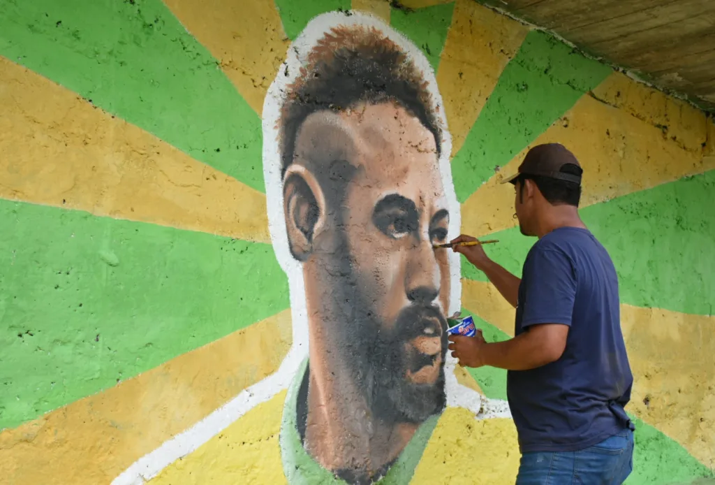 Pinturas da copa em São Benedito