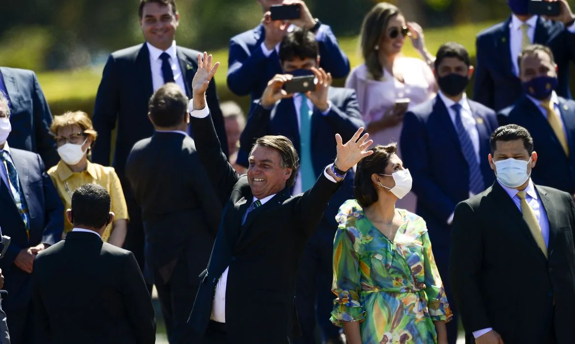 Presidente Jair Bolsonaro no 7 de setembro de 2021