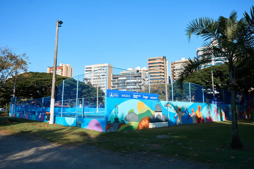Quadras de Tênis da Rede Vitória na Praça dos Namorados, em Vitória.