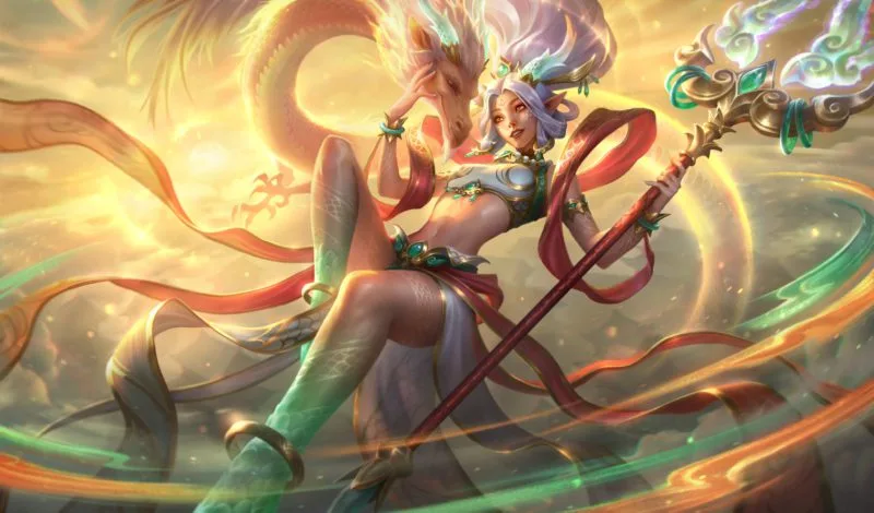 Skin League of Legends Janna Escamas Celestiais